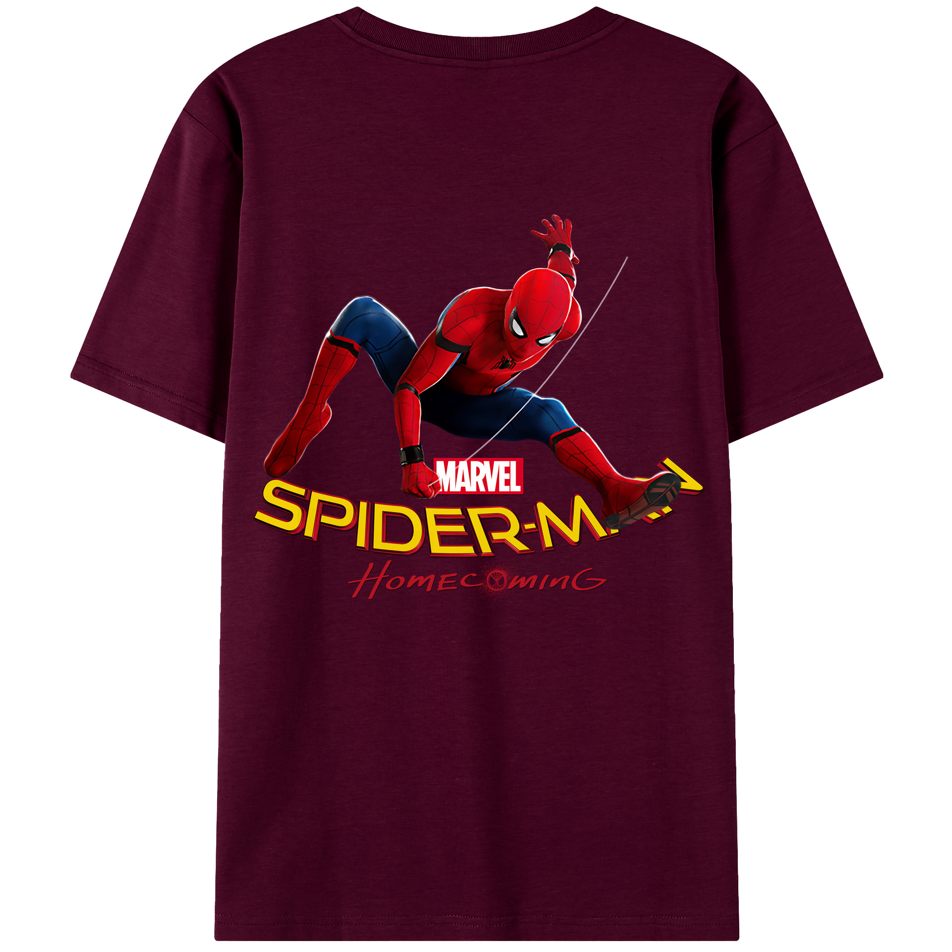 （画像用） Spider Man スパイダーマン レディース半袖Tシャツ(バックプリント)